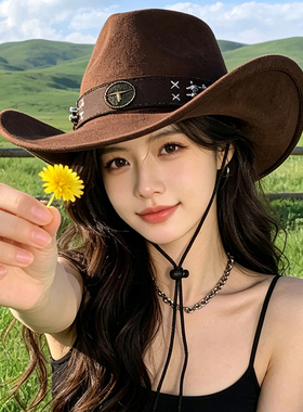 夏季防晒显脸小复古牛仔骑士帽