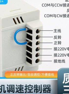 耐力达US52电机调速控制器开关可调变速无极流水线单相交流 220V