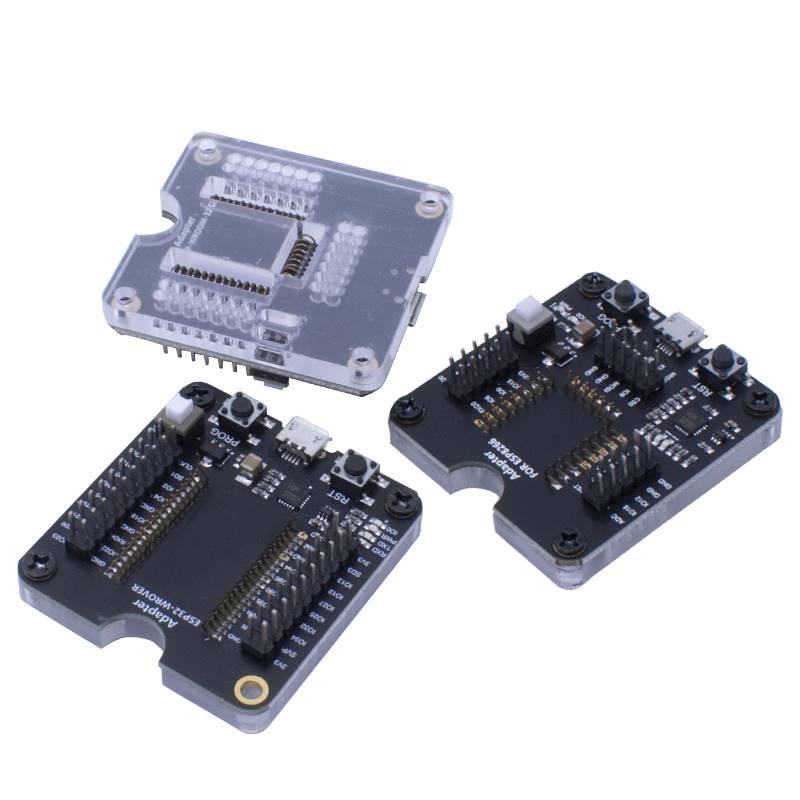 ESP8266/ESP32烧录座烧录器 一键下载 支持 ESP12S ESP07S等模组 - 图1