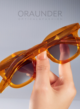 欧美小众防晒太阳镜男女板材墨镜复古大脸防紫外线偏光司机遮光潮