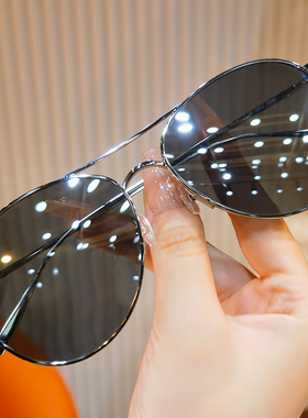 BULLE DE SAVON开车防紫外线双梁飞行员墨镜复古潮流太阳眼镜框架