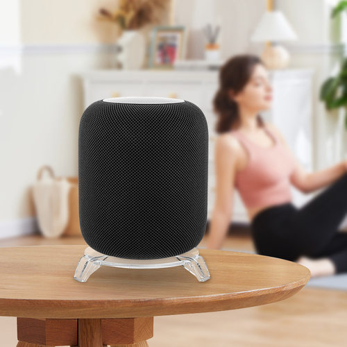 适用于Apple HomePod亚克力三脚支架 苹果智能音箱3角桌面底座 - 图2