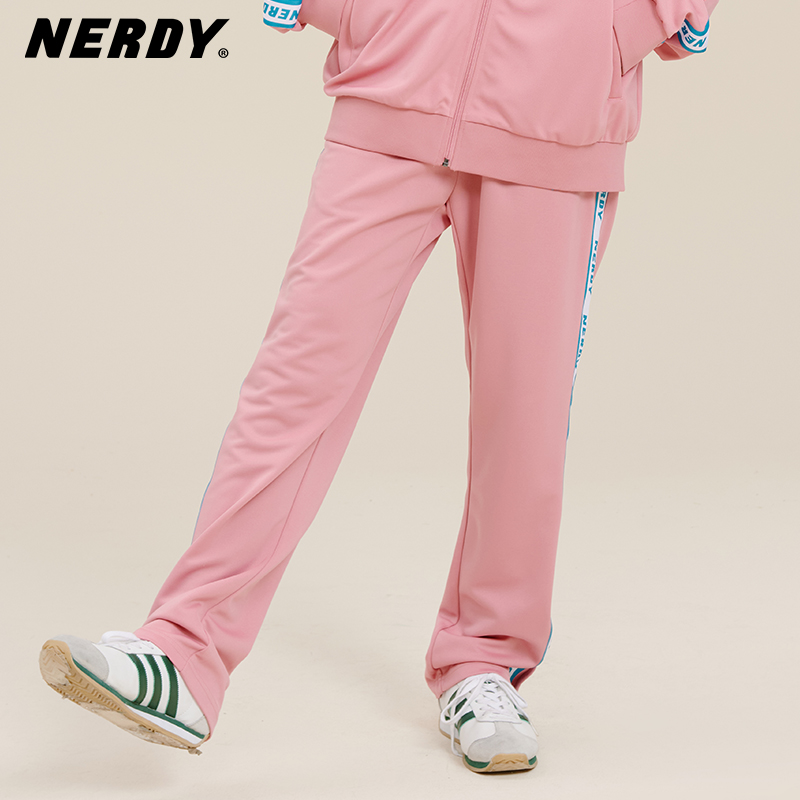 NERDY2023春季新款宽松休闲运动服套装情侣同款串标上衣外套女潮-图2