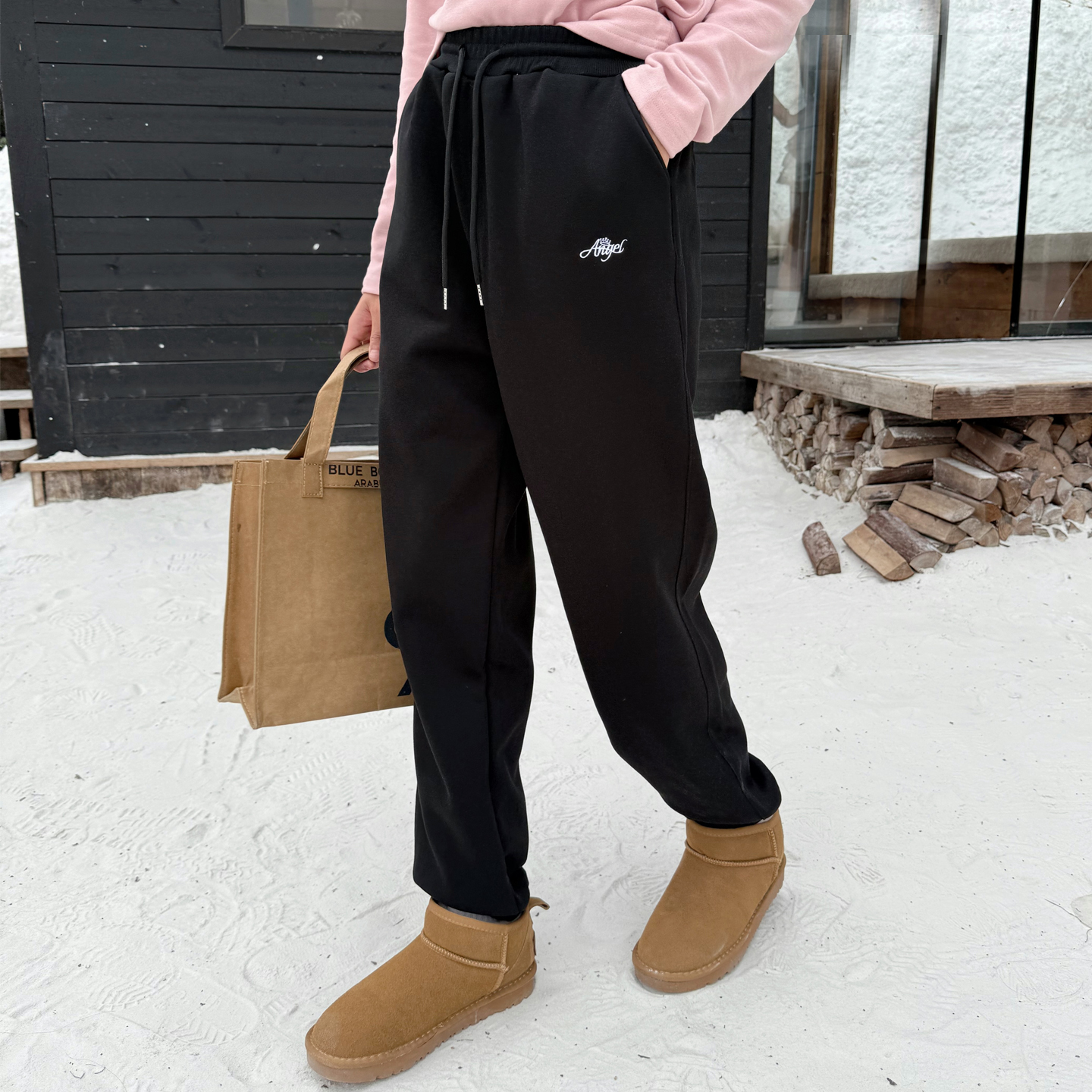 女童加绒运动裤冬季加厚中大童休闲卫裤厚款保暖女孩裤子中高腰 - 图2