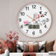 High-end light luxury clock wall clock, long battery life, power saving, living room home creative silent wall-mounted quartz electronic clock