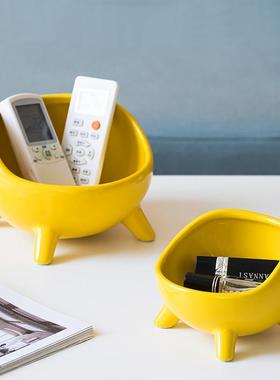 进门口入户玄关放钥匙的收纳摆件客厅桌面鞋柜遥控器家居饰品托盘