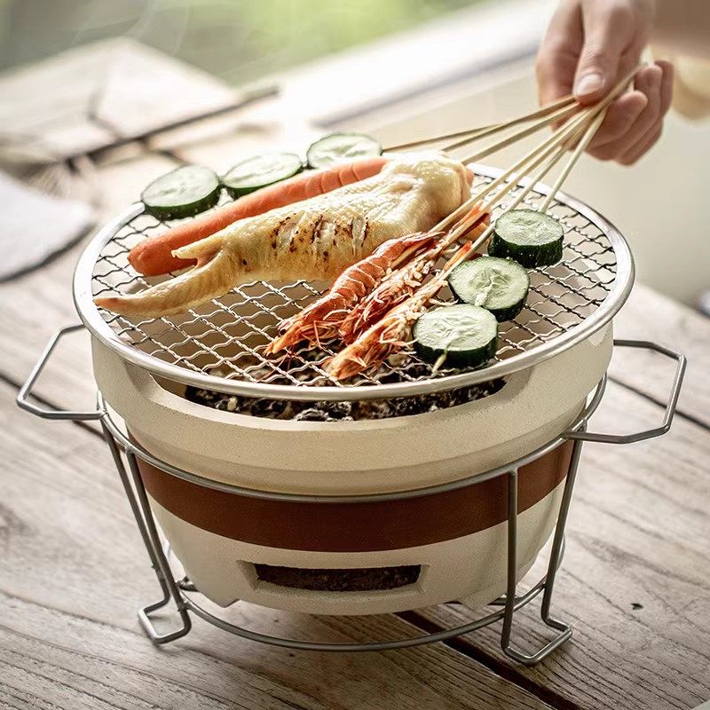 烧烤炉围炉煮茶家用室内老式打边炉网红烤火炉子木炭泥炉户外碳炉,淘宝优惠券,粉丝福利购,淘宝优惠卷