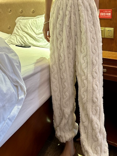 Утепленные зимние коралловые бархатные штаны для отдыха, коллекция 2023