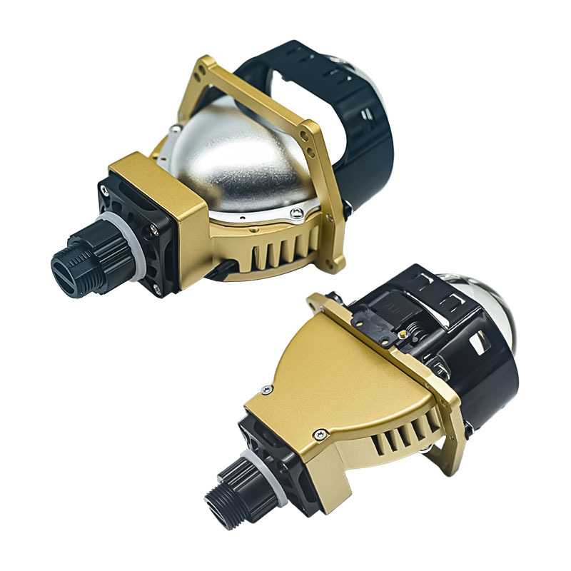 新款W1S方形镜面双灯杯H4H7无损led汽车大灯双光透镜改装远近一体 - 图3