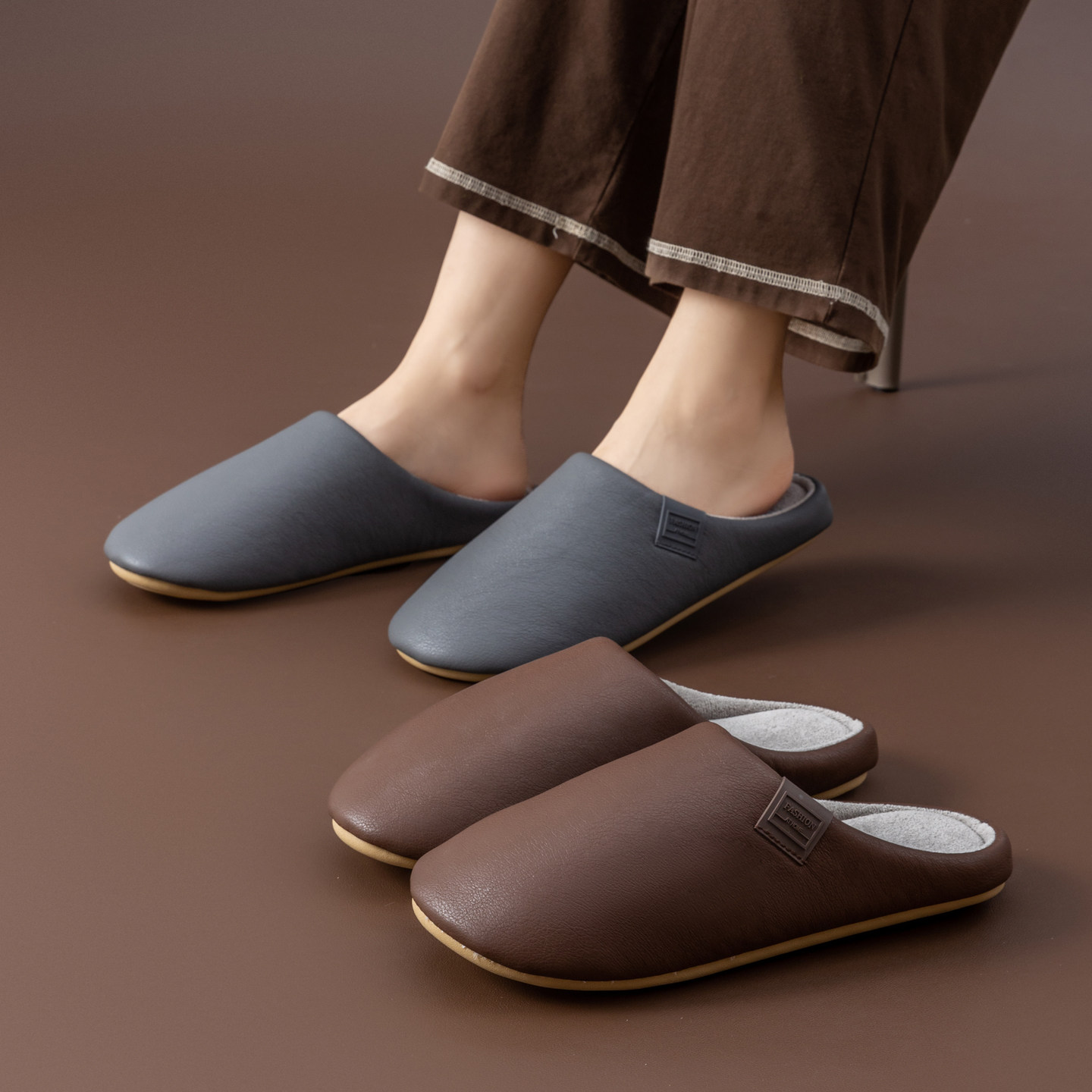 棉拖鞋女秋冬季2025新款居家用室内防滑日式静音防水拖鞋男款冬天,淘宝优惠券,粉丝福利购,淘宝优惠卷