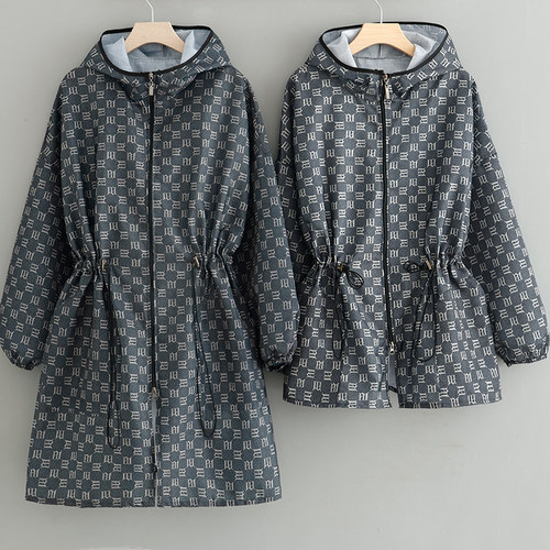 防尘收腰外穿时尚工作服防泼水家用长袖罩衣厨房罩衫围裙带袖女士 - 图0