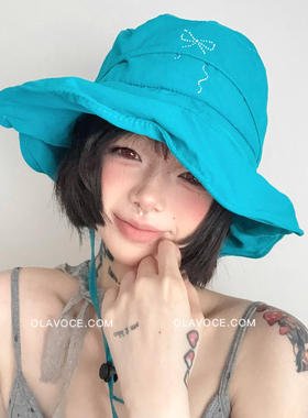 夏季大檐防晒显脸小渔夫帽