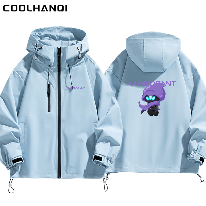 无畏契约游戏周边欧门猫猫喵瓦罗兰特冲锋衣夹克外套春秋套装衣服 - 图0