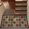 American-style stair step mats scrubbing-free glue-free self-adhesive non-slip carpet household duplex loft solid wood step mats