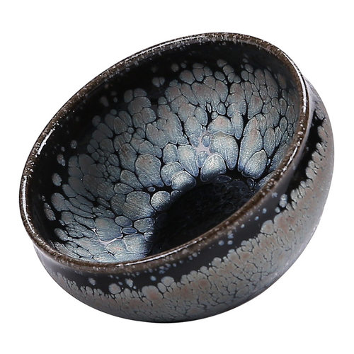 建盏茶杯家用功夫茶具天目茶盏单杯大号品茗窑变主人杯手工将军杯 - 图3