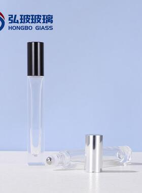 1方0ml 滚珠瓶 形香水WBY瓶 细长喷雾瓶走瓶厚底玫瑰金盖竹盖珠现