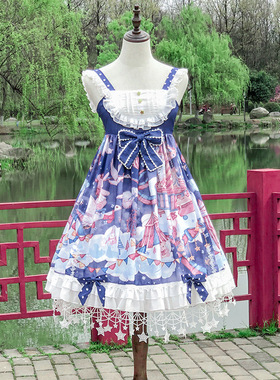裙撑lolita日常可调节星星鱼骨撑夏季织梦花园洛丽塔暴力花嫁衬裙