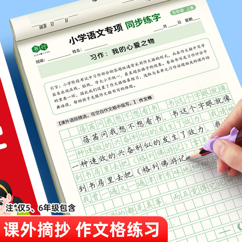 2025版语文同步练字帖一年级二年级三年级四五六年级上册下册人教版小学生专用字帖每日一练字本识字写字组词造句积累词汇练字专项 - 图2