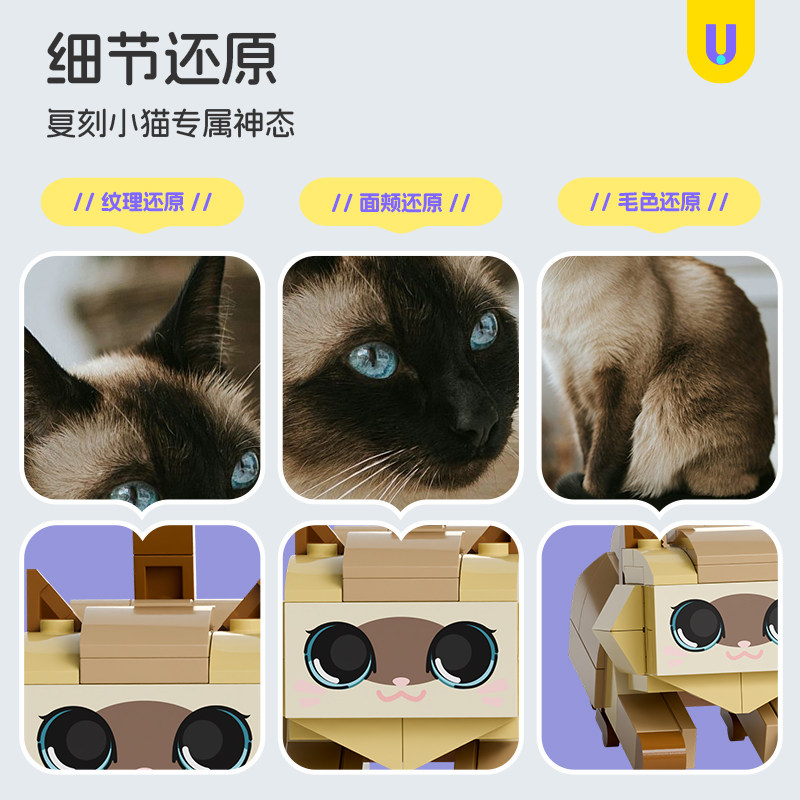 方仔照相馆unicus照片定制宠物猫潮玩积木玩具diy创意手办礼物Q萌,淘宝优惠券,粉丝福利购,淘宝优惠卷