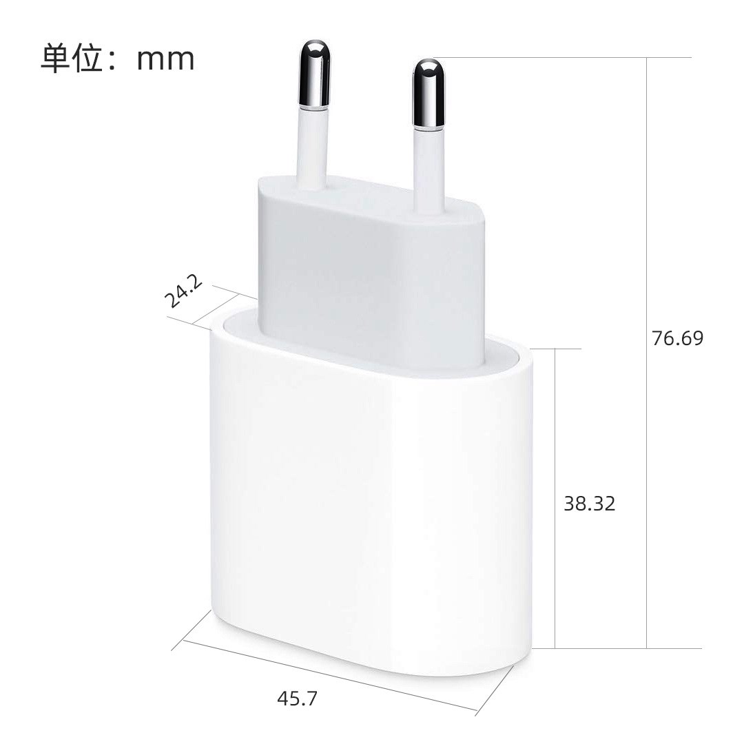 欧规20W充电头PD35W充电器单双type-c接口适用于iphone15/14苹果12/13原装智能快充德国法国俄罗斯旅行CE认证 - 图2
