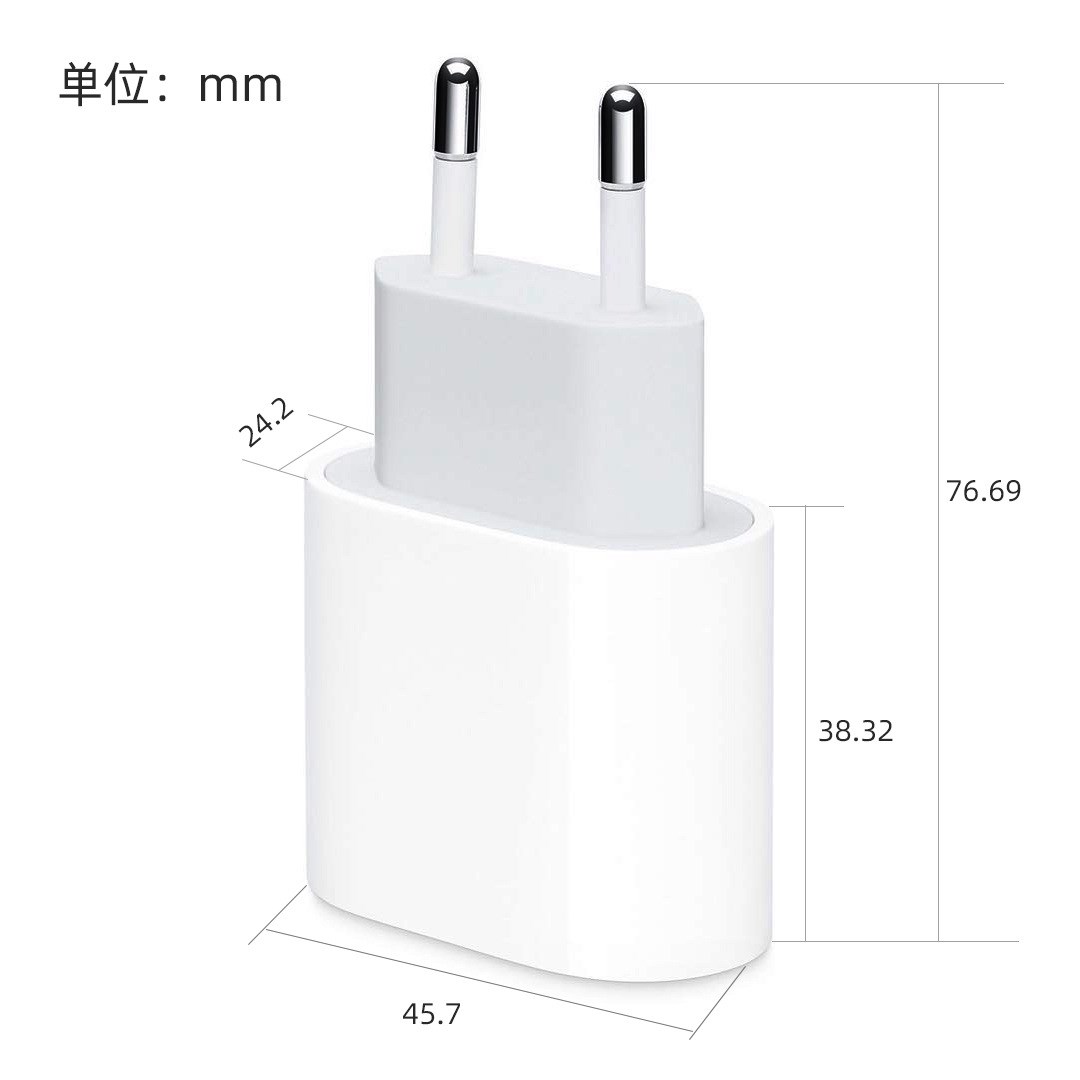 欧规20W充电头PD35W充电器单双type-c接口适用于iphone15/14苹果12/13原装智能快充德国法国俄罗斯旅行CE认证