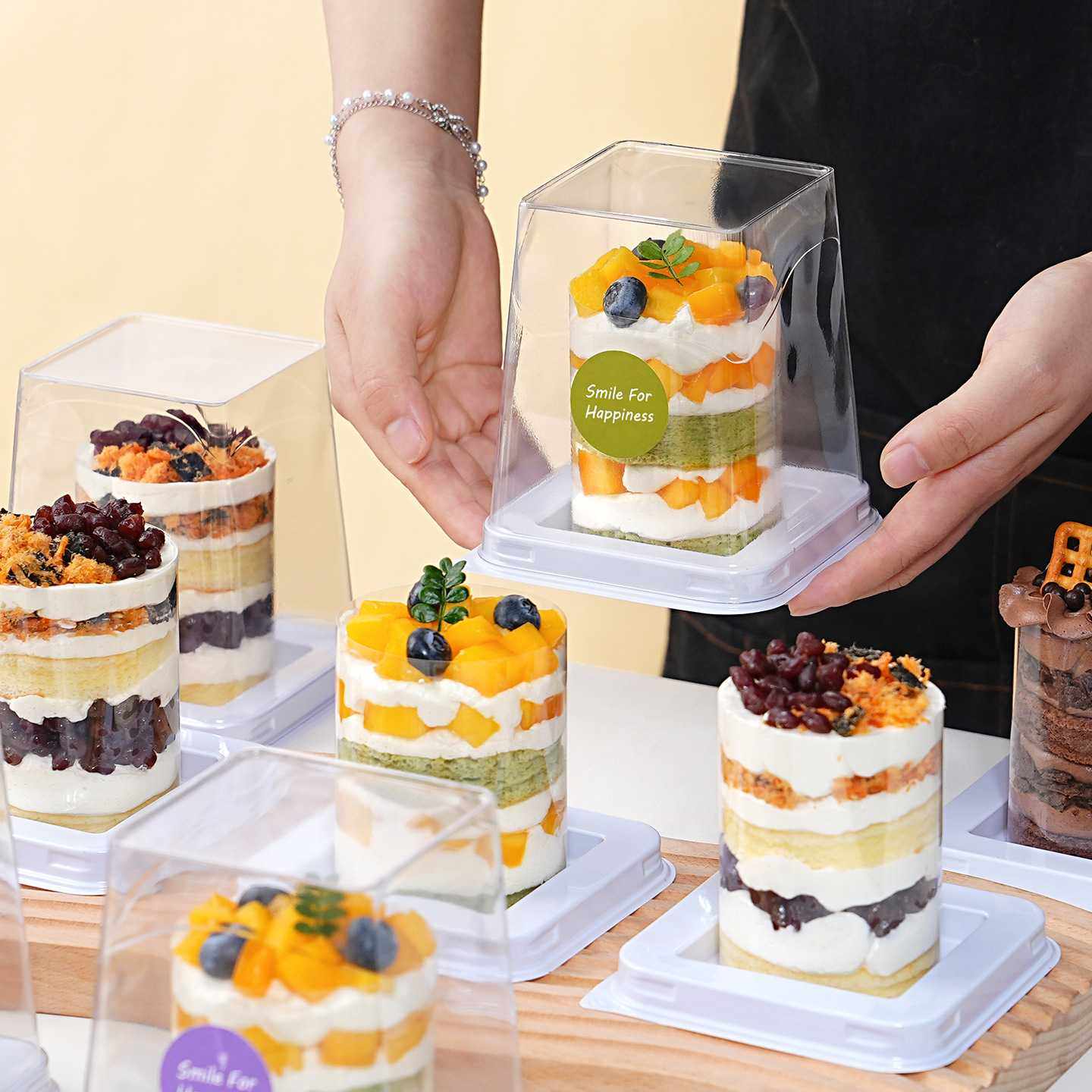 2英寸蛋糕盒小西点包装盒甜品打包盒子透明慕斯围边切块蛋糕烘焙,淘宝优惠券,粉丝福利购,淘宝优惠卷