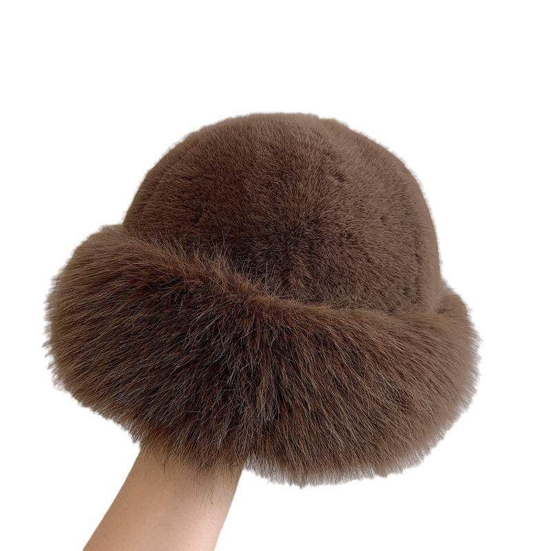 秋冬新款毛绒地主帽女潮防寒保暖帽子东北盆帽护耳帽显脸小渔夫帽,淘宝优惠券,粉丝福利购,淘宝优惠卷