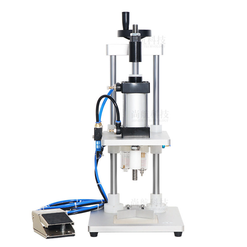 ZONESUN气动中盖香水玻璃瓶盖机 气动中套旋盖机 塑料瓶盖封盖机,淘宝优惠券,粉丝福利购,淘宝优惠卷