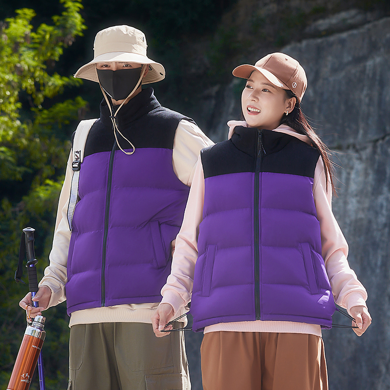 马甲男棉服女无袖灯芯绒外套情侣保暖羽绒棉坎肩定制团购印字logo - 图2