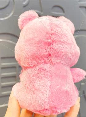 Plush pink bear keychain doll hanging jewelry upscale backpa