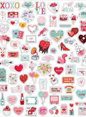 Wedding stickers 100 cartoon ins love diy party graffi lugga