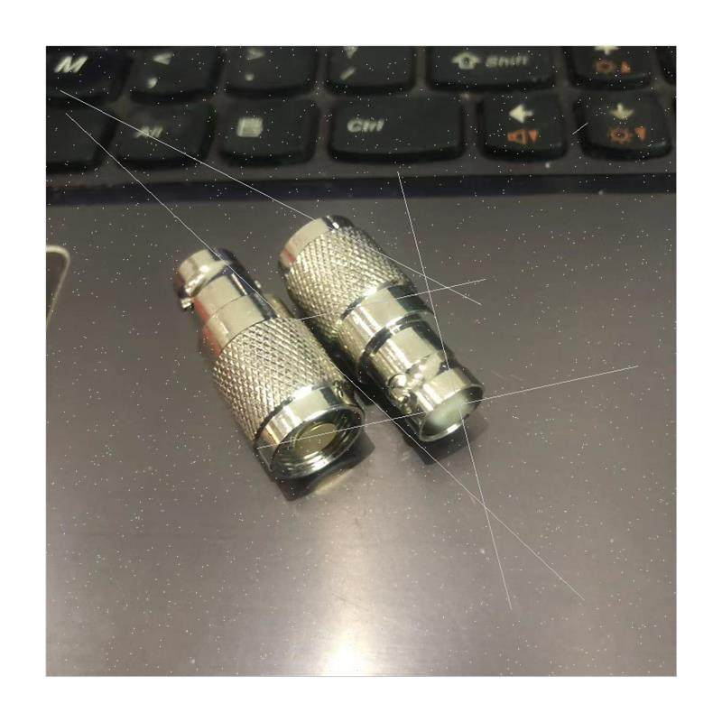 Copper nickel plated BNC female to intercom male Gold plated - 图3