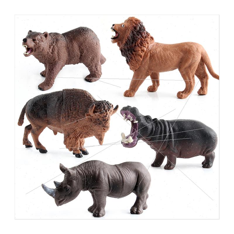 Animal toy model 12 small hollow simulation animal world wil - 图3