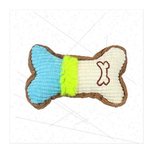 Pet vocal teething bone model corn fluffy plush toy boredom - 图3