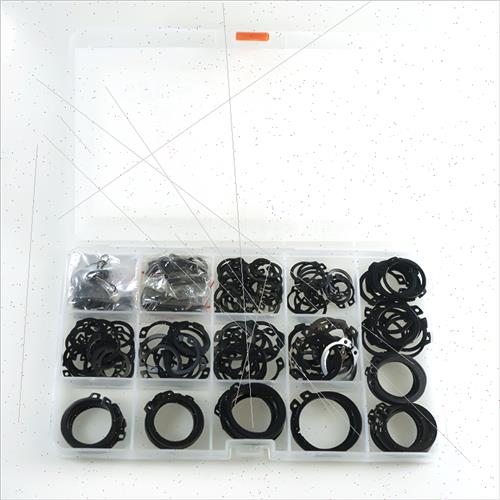 300PCS Shaft Retaining Ring OUTSIDE CARD 65 Manganese Black - 图1