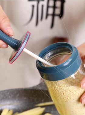Household spoon lid integrated seasoning jar glass salt shak