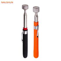 Powerful magnetic ten picker with telescopic suction iron bar metal screw suction pole steam repair tool magnetic stick