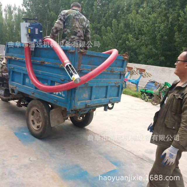 Beef tendon hose household extractor spring Jiaolong corn wheat grain suction machine drive sand extraction machine video
