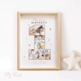 Детская фоторамка, памятная фотография, фотоальбом, 1 лет, делается под заказ, подарок на день рождения