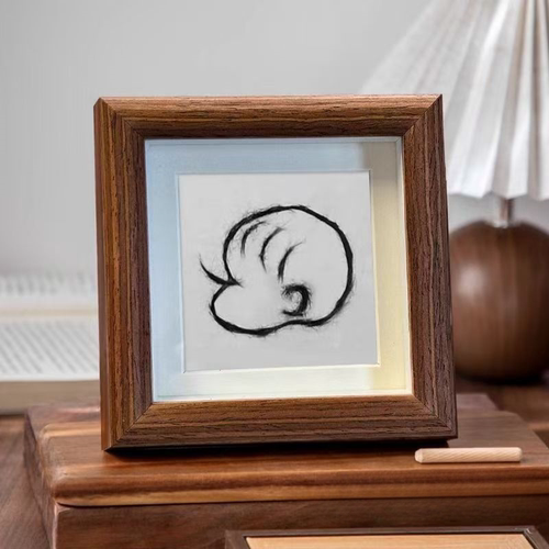 宝宝胎毛相框新生婴儿胎发收藏保存胎毛纪念品自制作diy创意收纳 - 图3