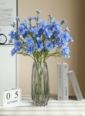 仿真多头蝴蝶花格桑花 田园家居酒店装饰花艺摆件婚庆摄影道具