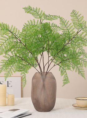 跨境热销仿真长枝软胶蕨叶 森系家居酒店婚庆装饰假花绿植摆件