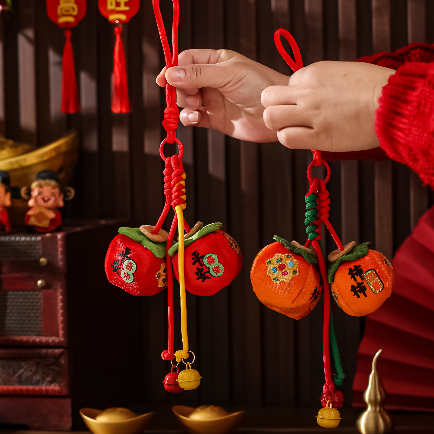 2026柿柿如意挂件新年装饰用品春节挂饰氛围布置用品过年屋内挂饰,淘宝优惠券,粉丝福利购,淘宝优惠卷