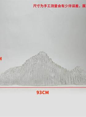 别墅庭院透明树脂假山雕塑样品屋展示中心样板房风水景摆件工艺术