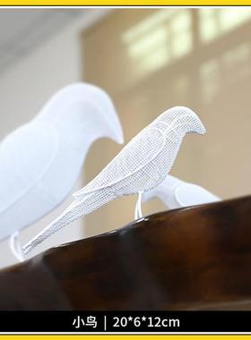 户外不锈钢铁艺镂空小鸟雕塑售楼处公园景区园林景观草坪装饰摆件