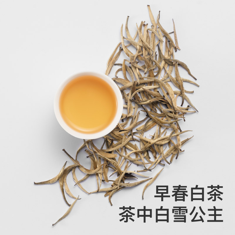 teastone月芽白初春白毫顶芽白茶散茶清香型茶叶自封袋50克-图0