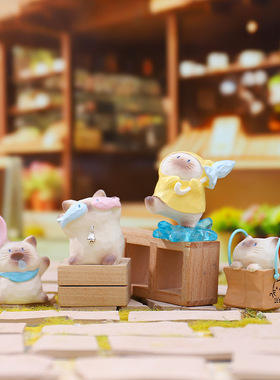 正版猫猫PAI情绪盲盒创意情侣成对手办桌面生日礼物女暹罗猫摆件