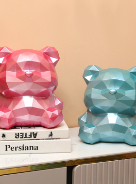 暴力熊几何恋家彩树脂