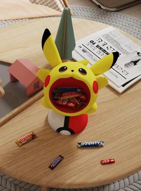 皮卡丘数码宝贝零食架收纳桌面摆件卡通办公室家居装饰品乔迁礼物
