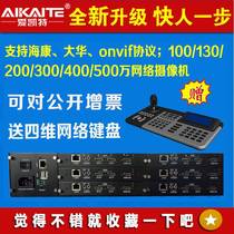 9-screen 36 picture segmentation H 265 high-definition network matrix 6-way monitor video decoder digital matrix splicing